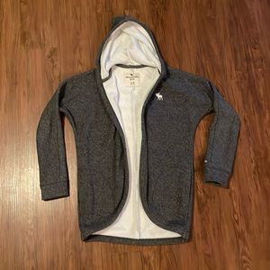 🩷 Abercrombie kids super soft cardigan with hood and pockets